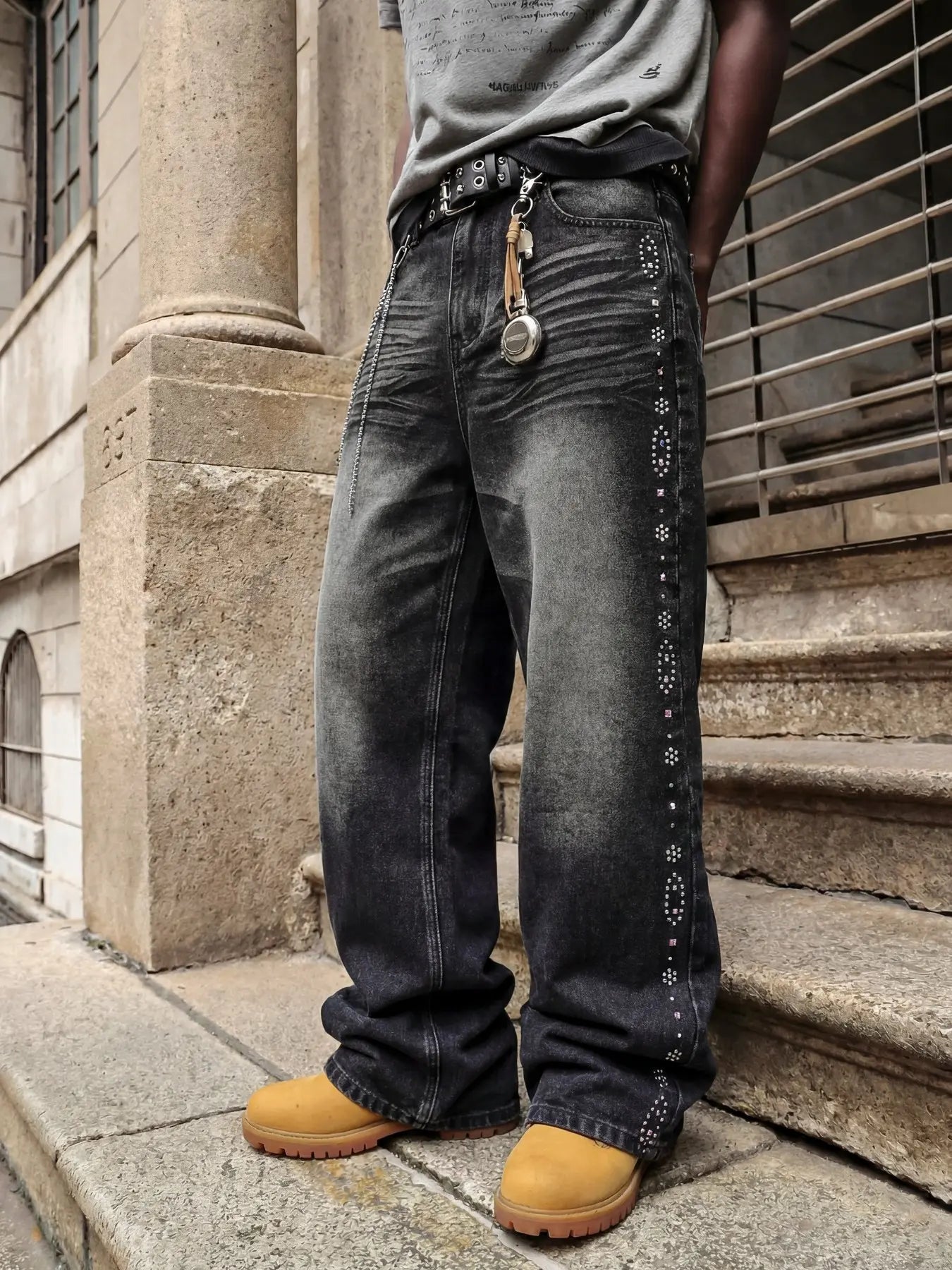 Four-Season Washed Vintage Loose Straight Leg Jeans, Y2K Street Style Denim Jeans, Perfect Gift for Husband and Boyfriend