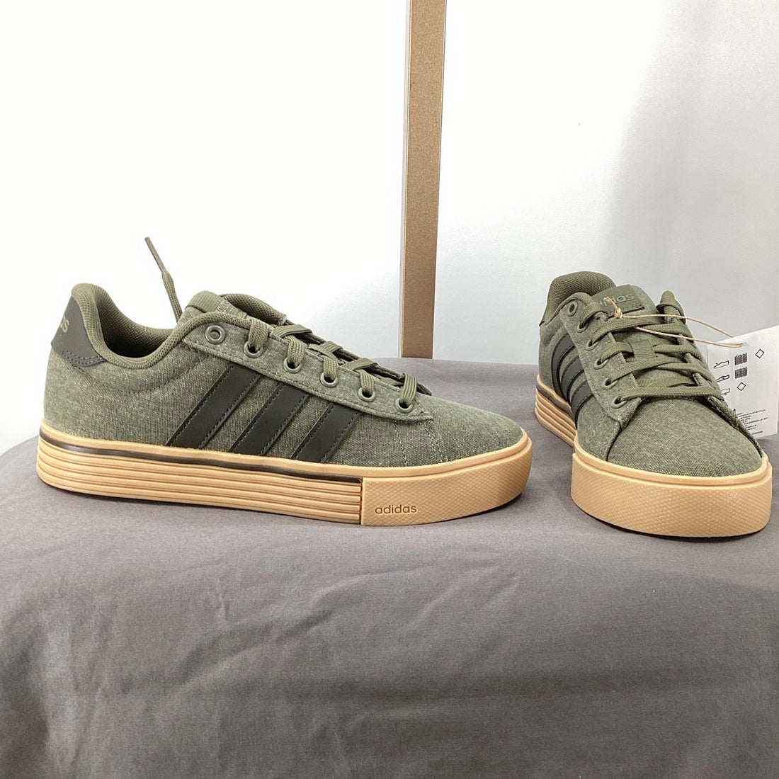 Adidas Daily 4.0 Sneakers Olive Green Unisex Casual Shoes Men's 4 Women's 5