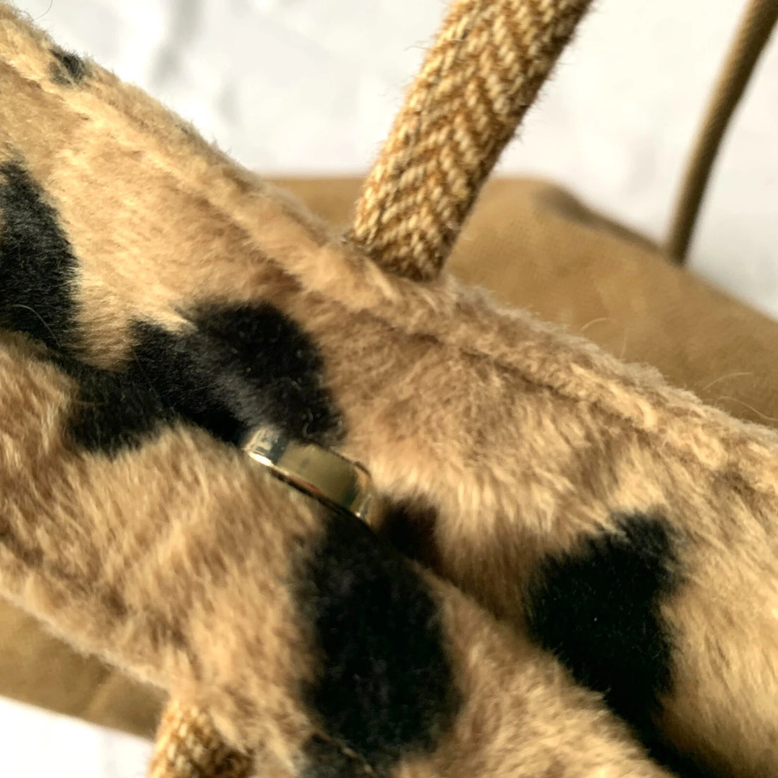 Alexia Hollinger Paris Designer Tote Handbag – Leopard Print Interior, Magnetic Closure