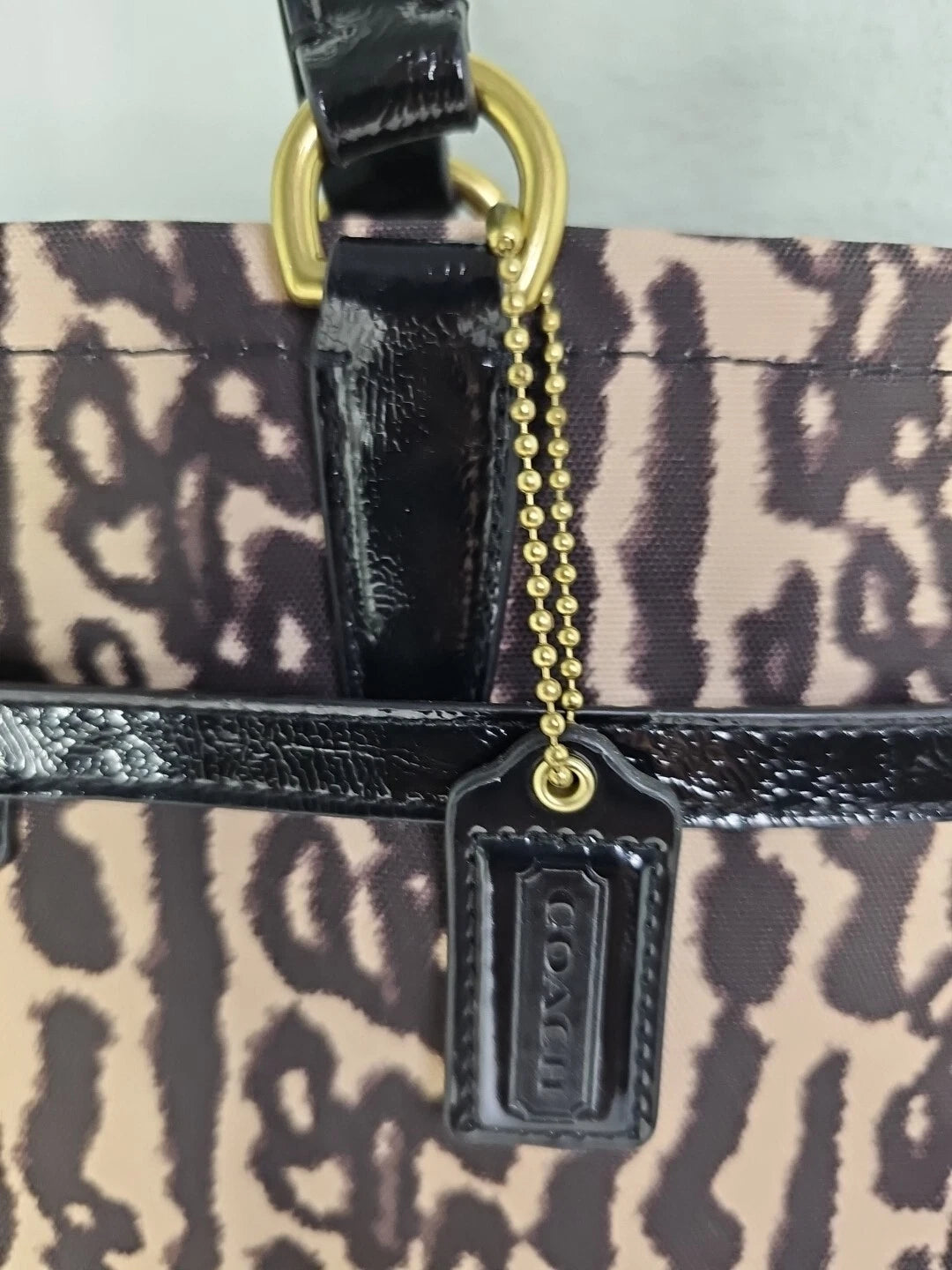 Coach 31901 SIS Leopard Canvas Tote Bag – Authentic Women's Designer Purse, New With Tags