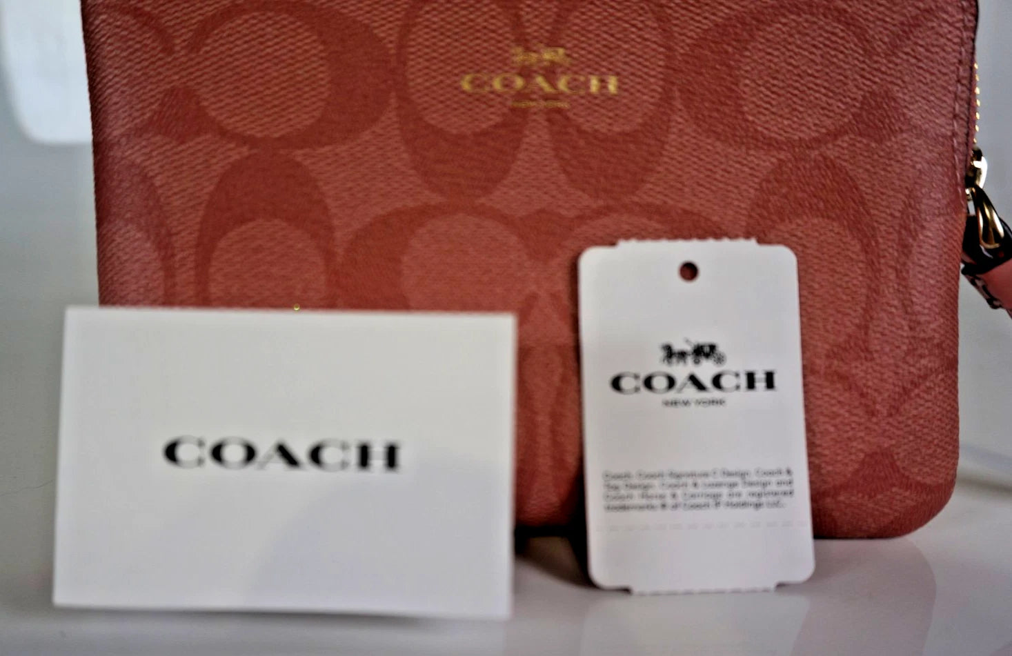 Coach Canvas Monogram Clutch Handbag – Classic Designer Wristlet Purse