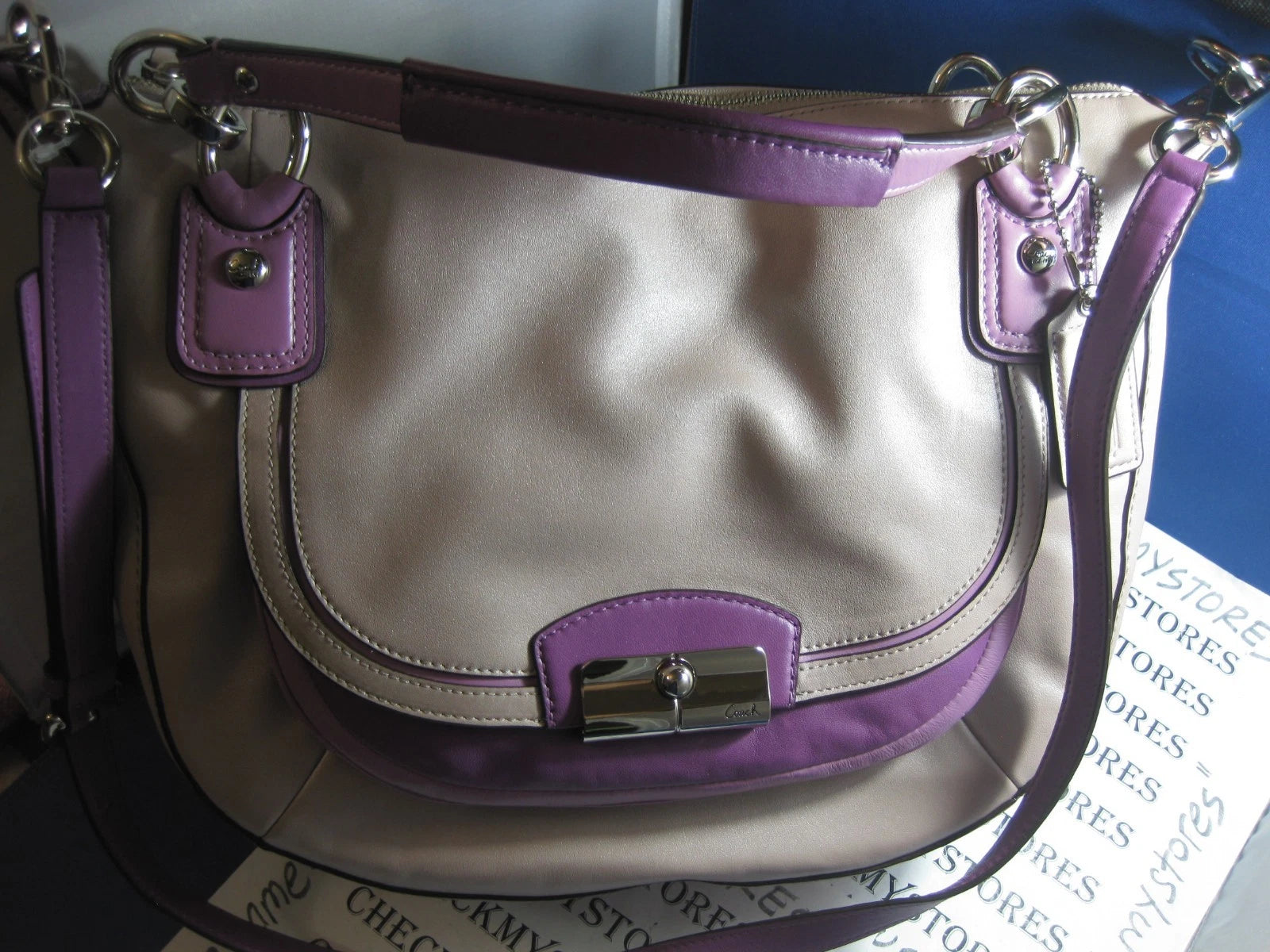 Coach Kristin Spectator Leather Handbag F22510 SVEB6 – Authentic Designer Purse, NWT