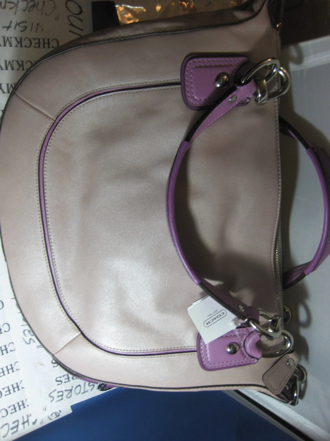 Coach Kristin Spectator Leather Handbag F22510 SVEB6 – Authentic Designer Purse, NWT