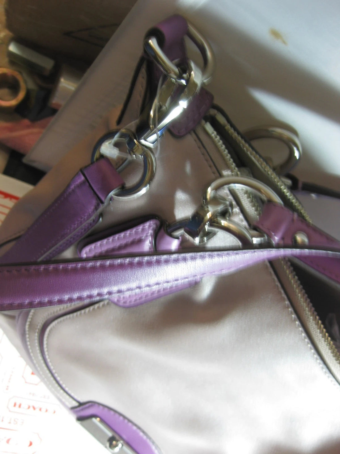 Coach Kristin Spectator Leather Handbag F22510 SVEB6 – Authentic Designer Purse, NWT