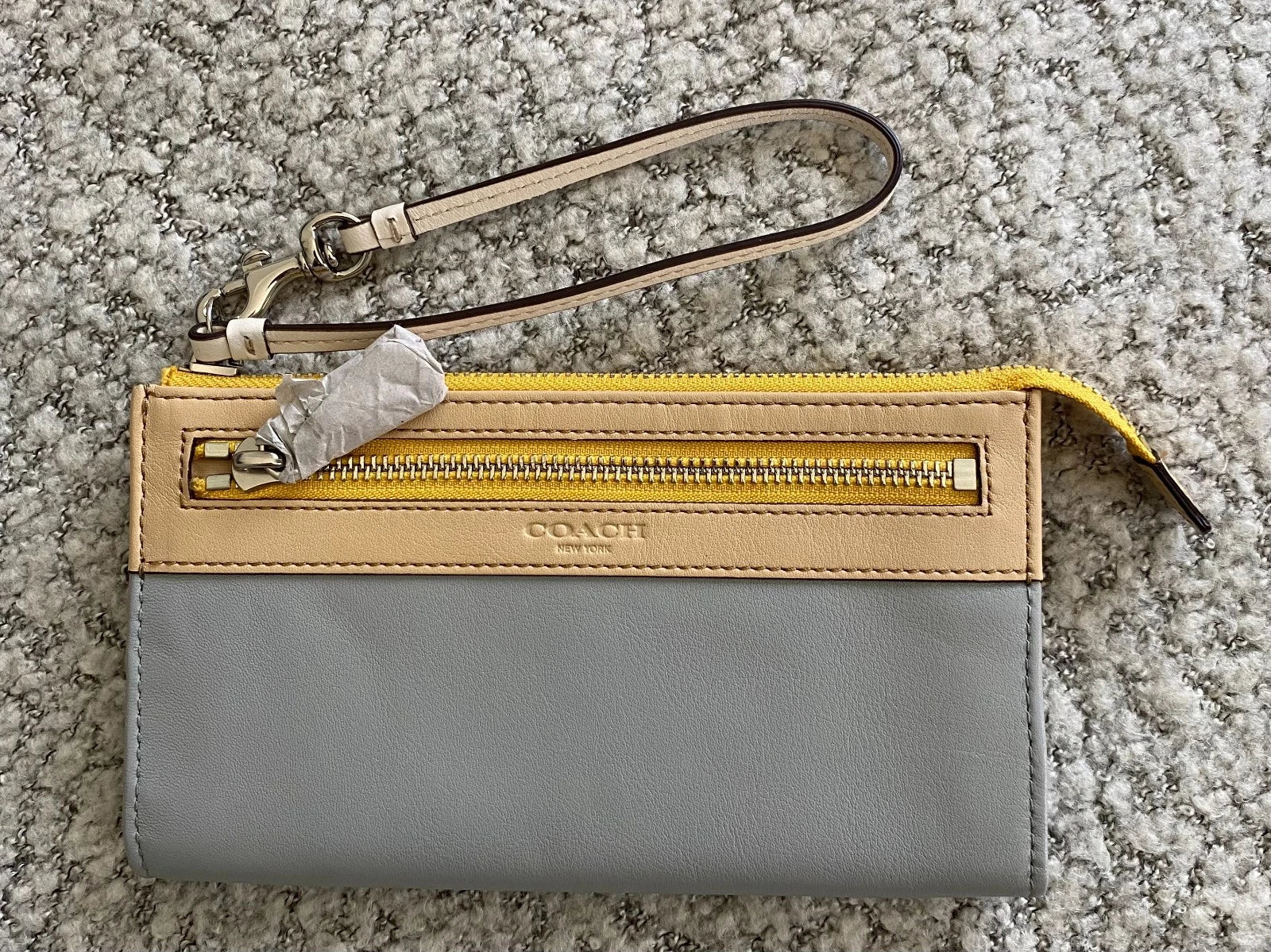 Coach Large Colorblock Zippy Wristlet – Authentic Designer Zip Clutch Wallet, NWT