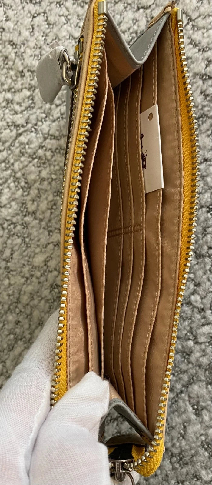 Coach Large Colorblock Zippy Wristlet – Authentic Designer Zip Clutch Wallet, NWT