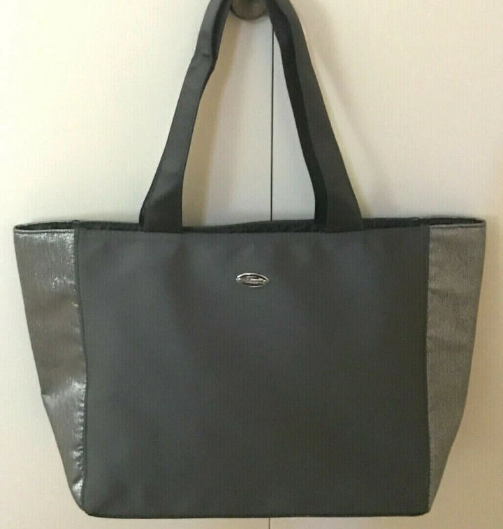 Coach Tote Bag Gray with Shimmering Side Panels – Women's Shopping & Travel Handbag, NWT