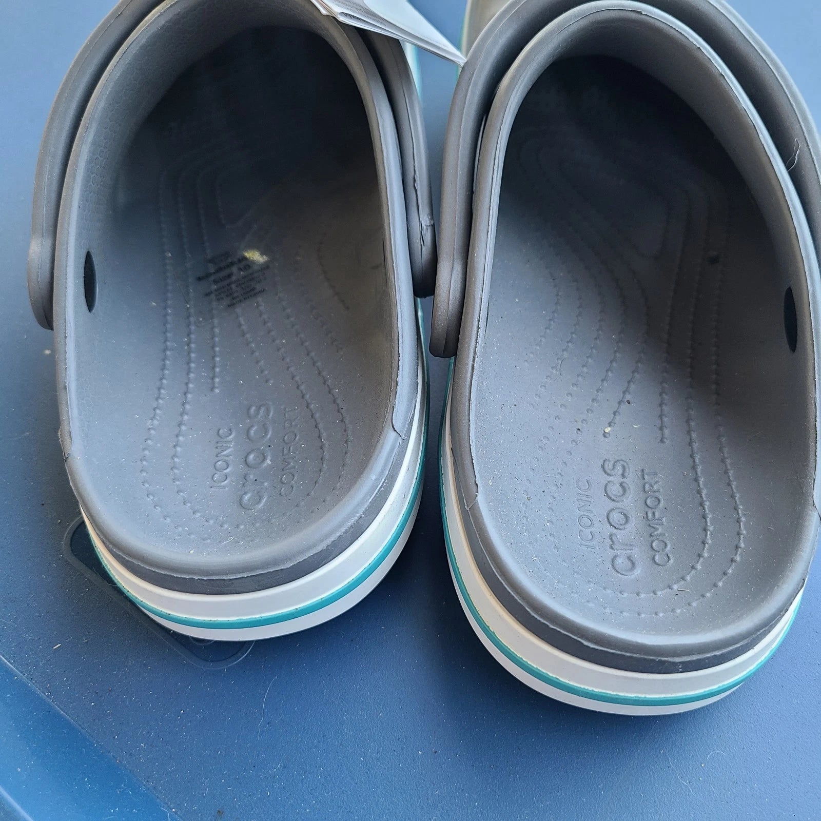 Crocs Bayaband Unisex Clogs Charcoal Multi – Lightweight 205089-1T9, M7W9 NWT