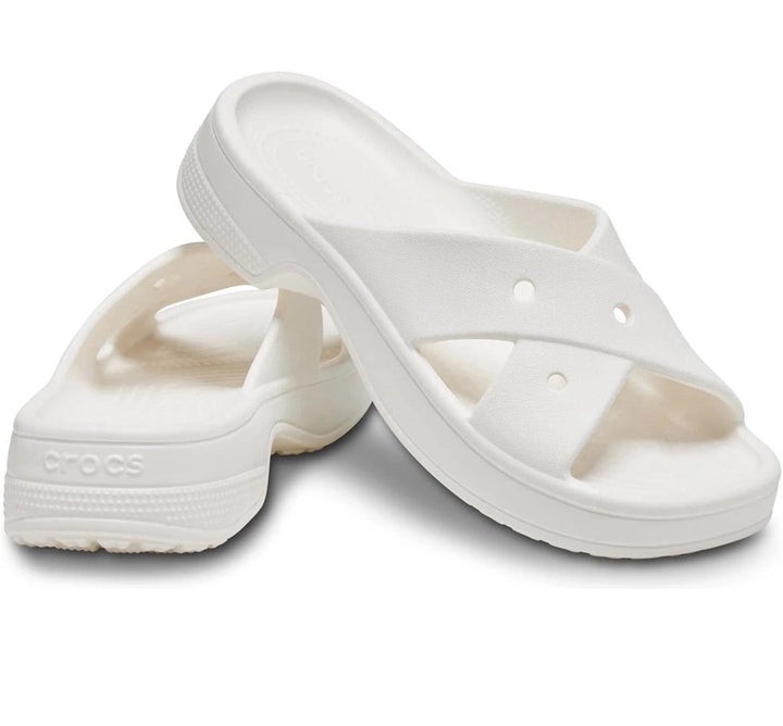 Crocs Classic Cross Strap Women's Slide Sandals – Casual Slip-On Shoes, Size 9, NWT