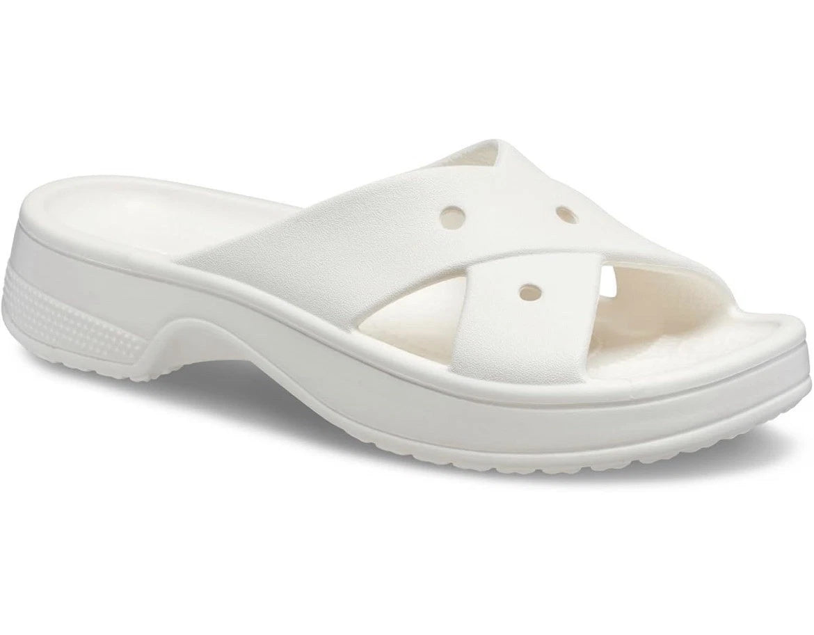 Crocs Classic Cross Strap Women's Slide Sandals – Casual Slip-On Shoes, Size 9, NWT
