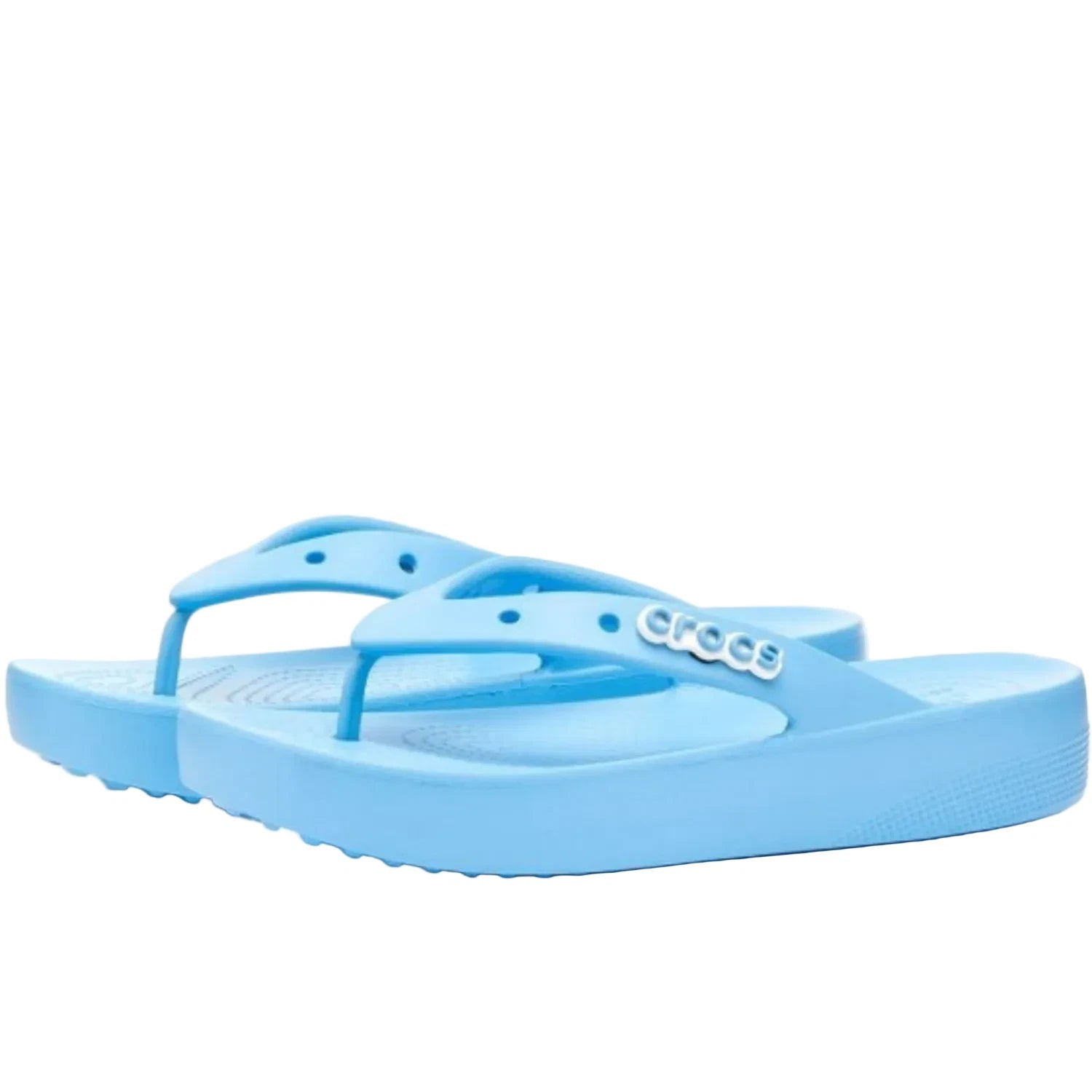 Crocs Classic Platform Flip Flop Women's Sandals Oxygen Blue – Size 7