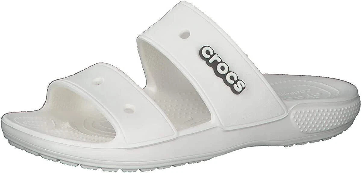 Crocs Classic Sandal Unisex White – Casual Slip-On Shoes, 206761-100