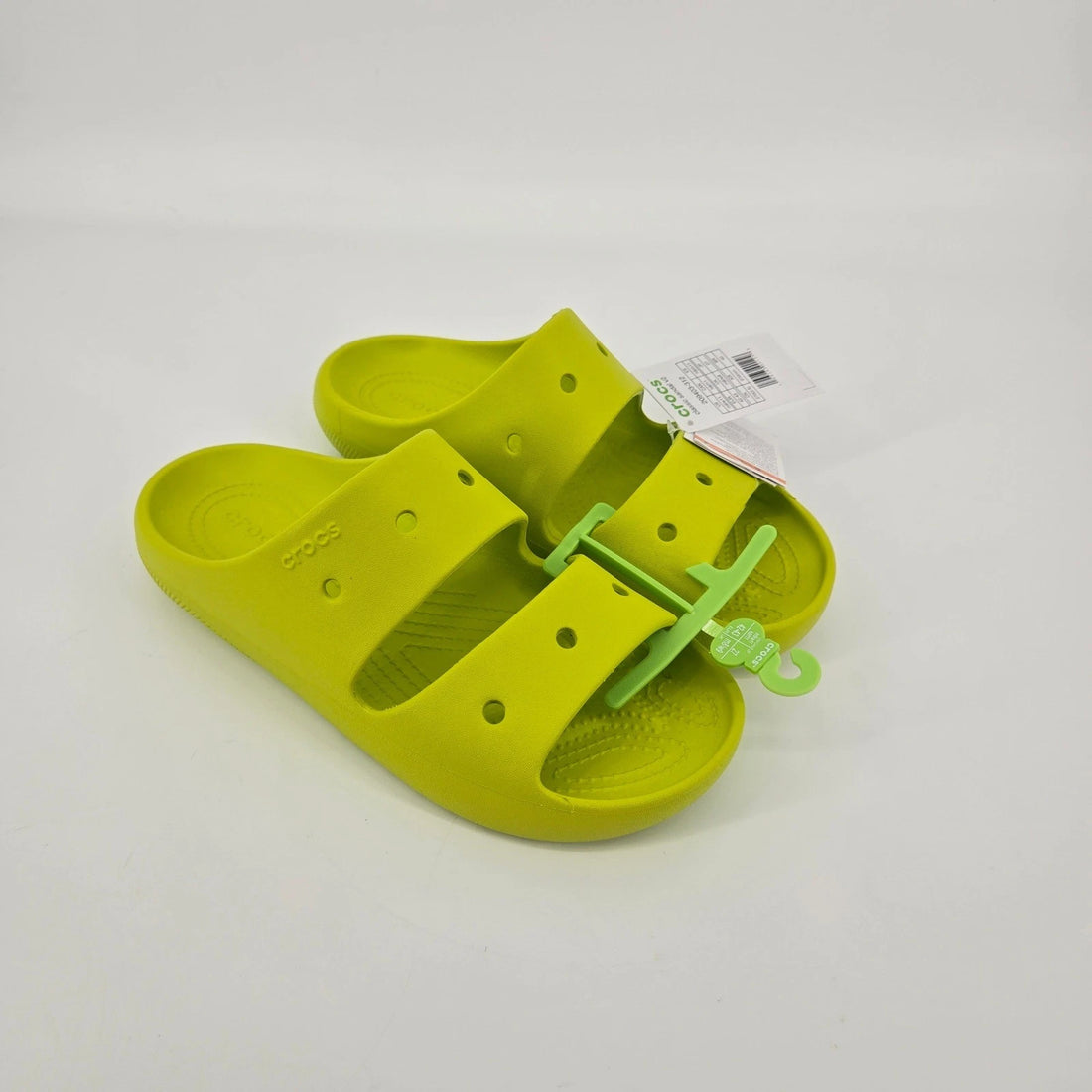 Crocs Classic Sandal v2 Unisex Limeade Green – Two-Strap Slides, M9/W11 NWT