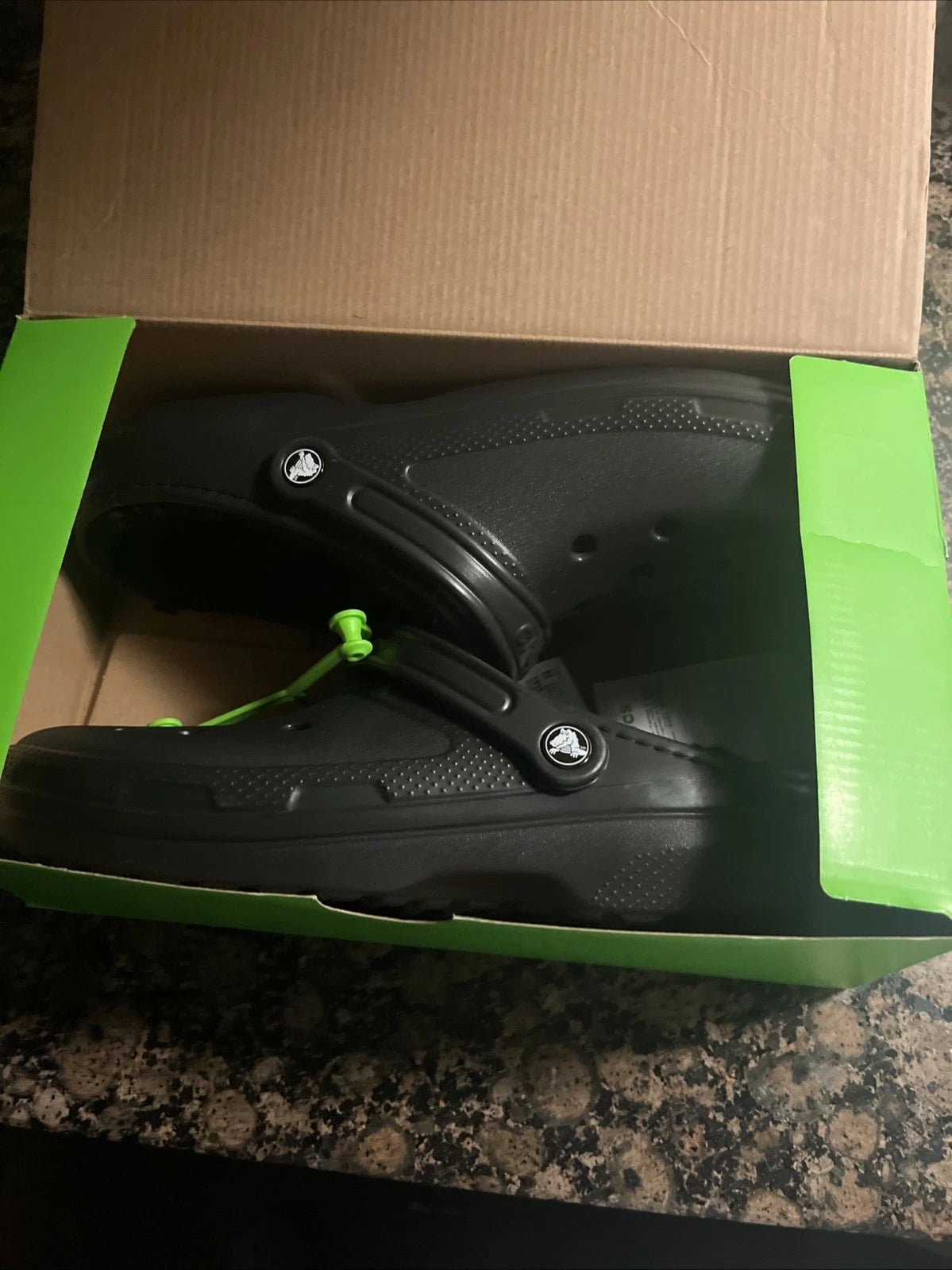 Crocs Lined Clogs Unisex Black – Warm Slip-On Shoes, Size 12 US