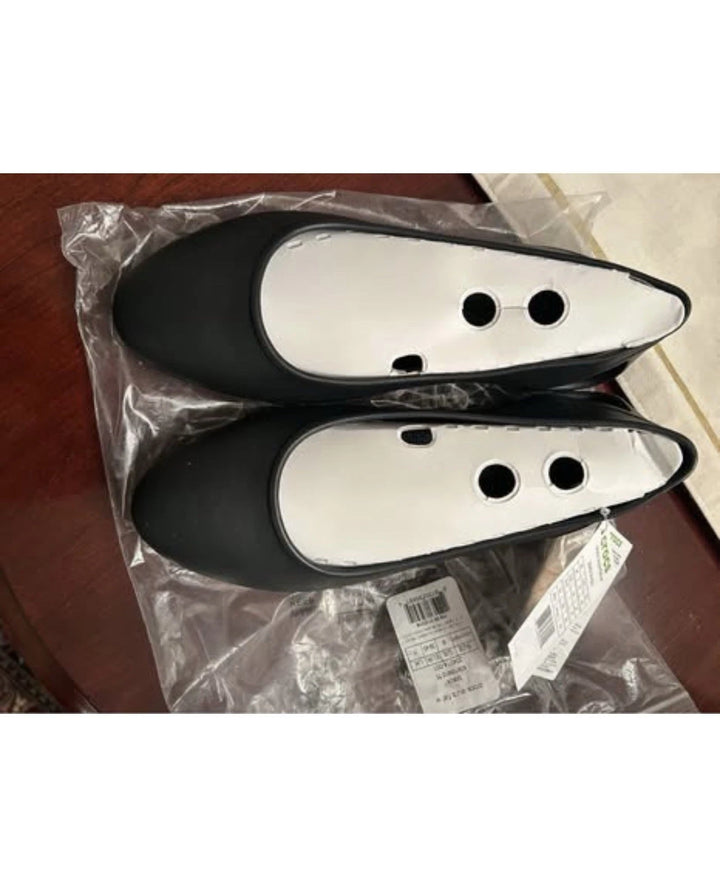 Crocs Women's Slip-On Shoes Black – Casual Clogs, Size 9 US