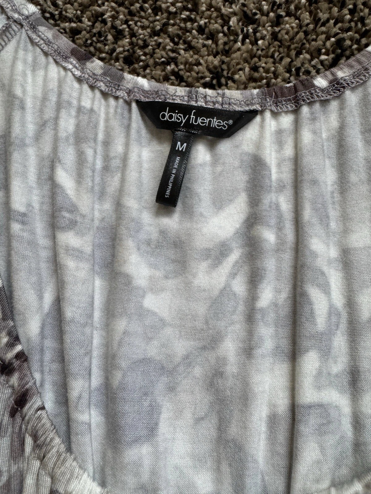 Daisy Fuentes Women's Short Sleeve Casual Dress, Size M