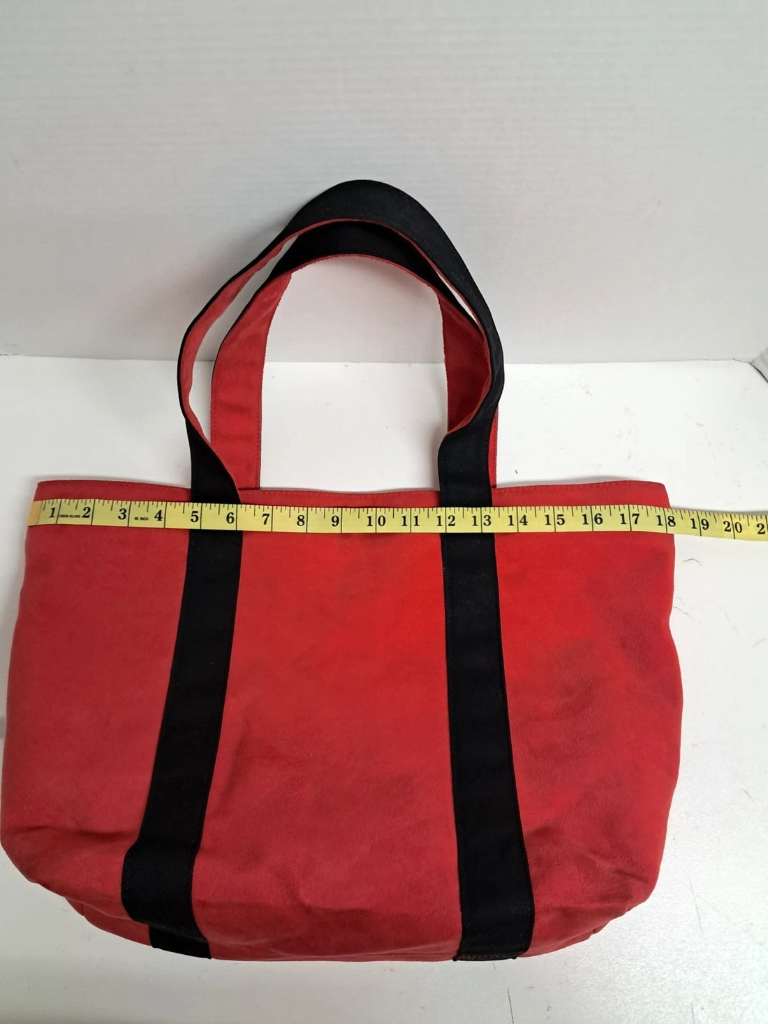 Michael Kors Red & Black Suede Effect Tote Bag – Large Designer Handbag