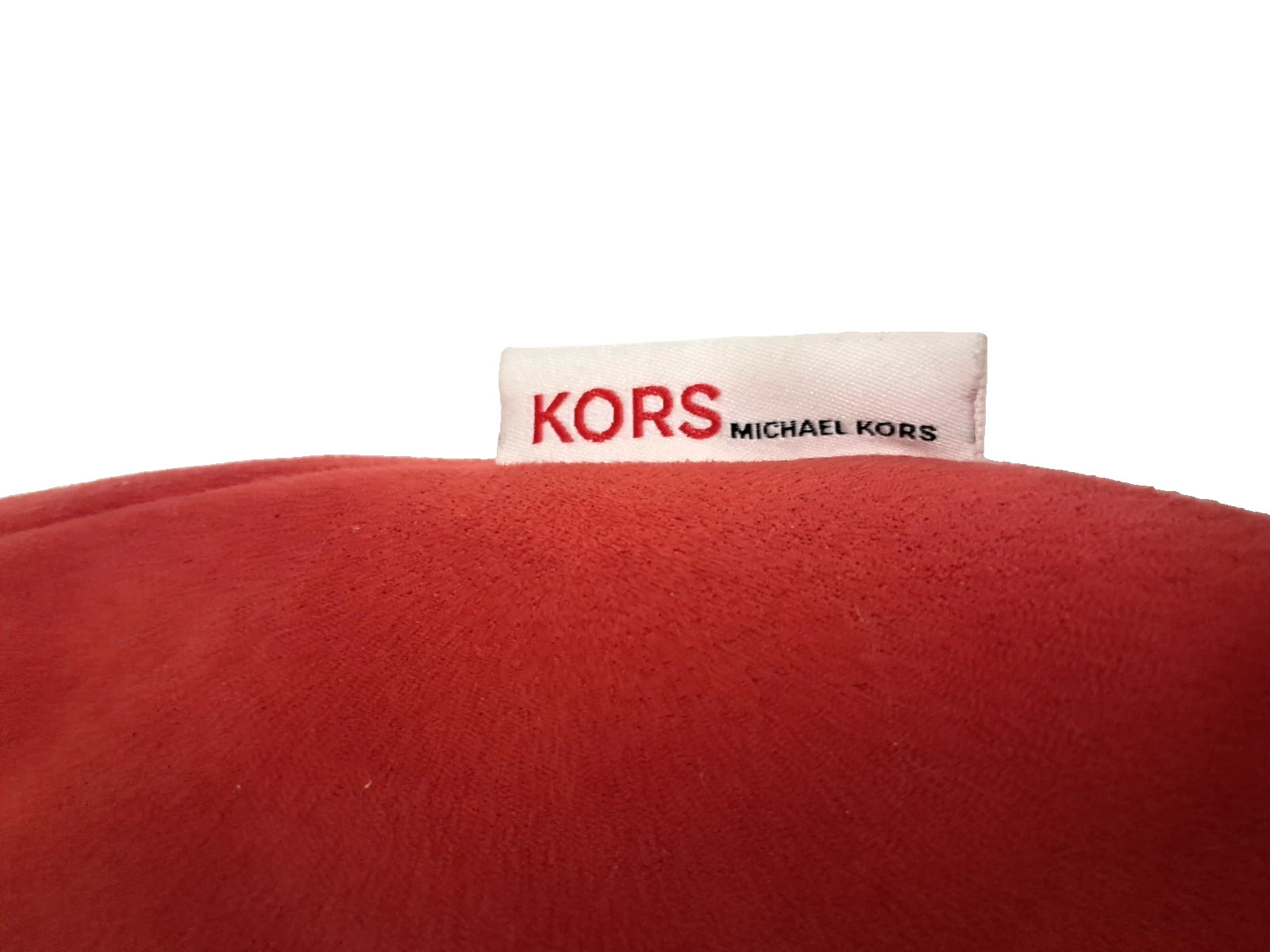 Michael Kors Red & Black Suede Effect Tote Bag – Large Designer Handbag
