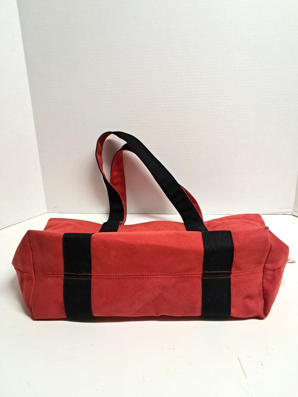 Michael Kors Red & Black Suede Effect Tote Bag – Large Designer Handbag