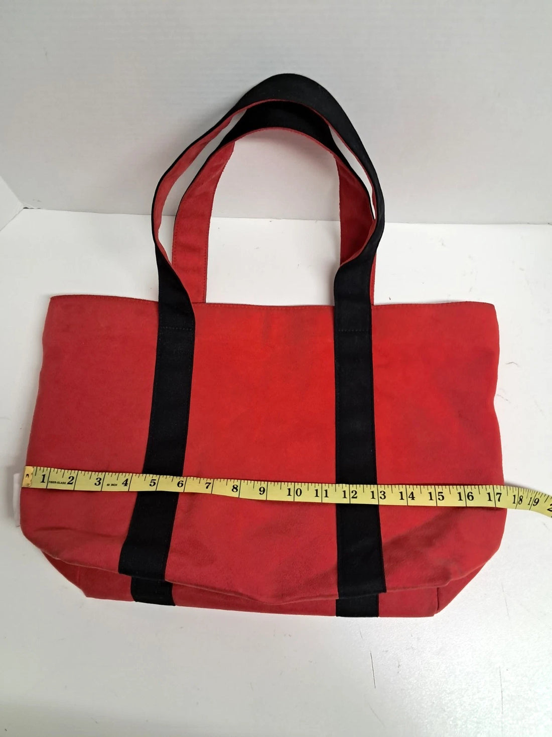 Michael Kors Red & Black Suede Effect Tote Bag – Large Designer Handbag