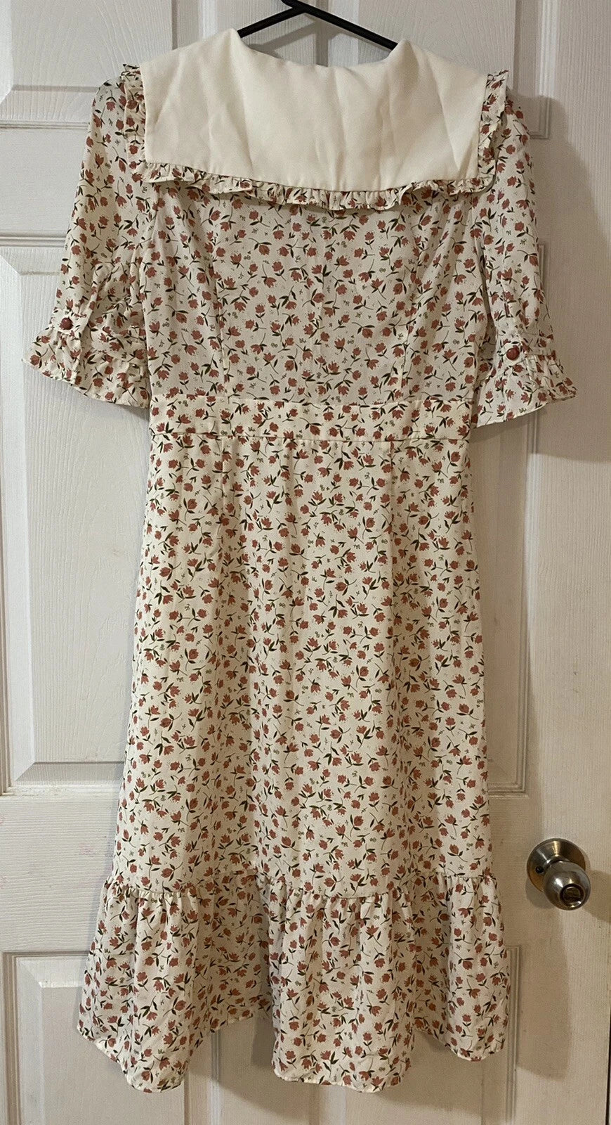 Oudifu Women's Floral Button Front Dress Size M