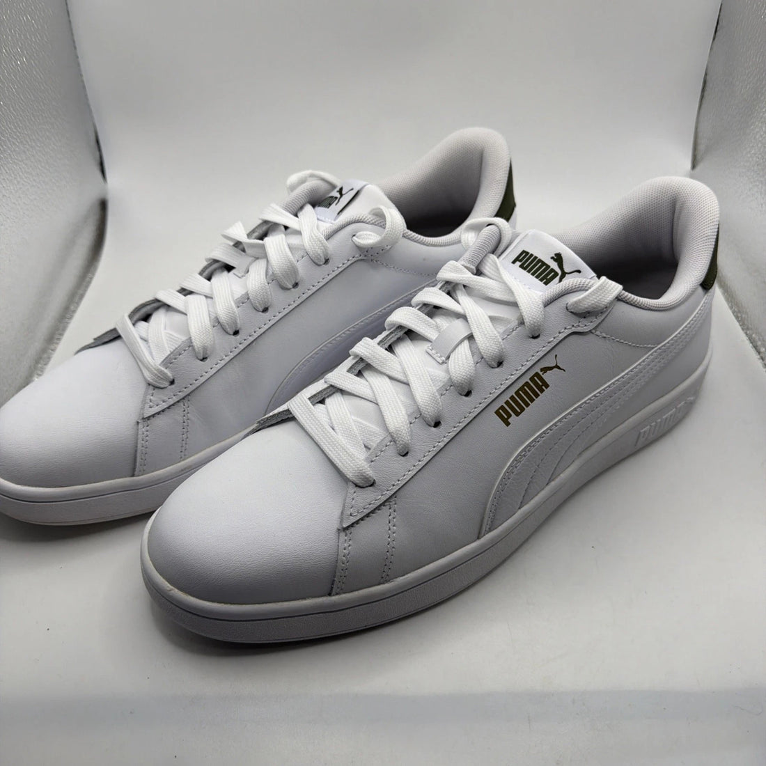 PUMA Ace Court Men's Sneakers White Green SoftFoam+ Size 11
