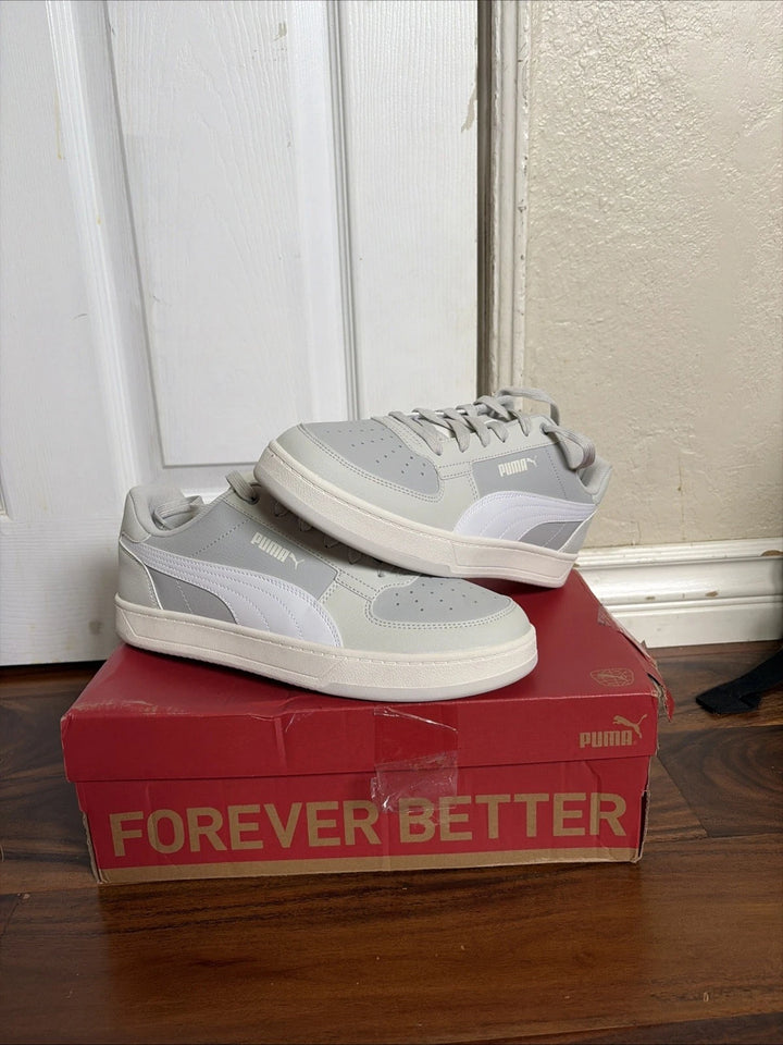PUMA Caven 2.0 Men's Sneakers Ash Gray White – Sedate Gray, Size 10