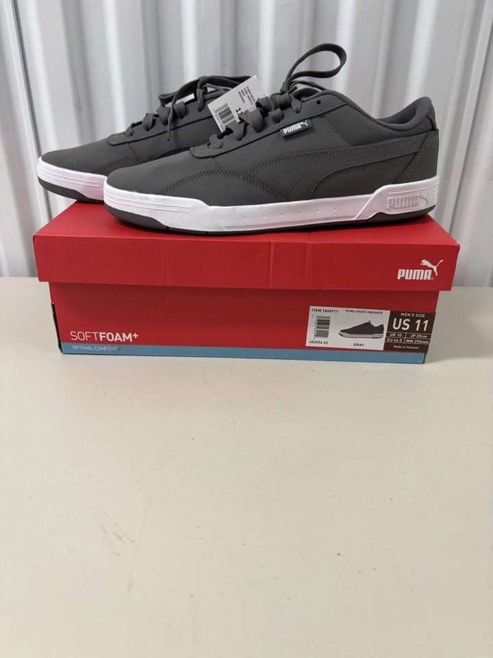 PUMA Men's Skate Sneakers Gray – SoftFoam Casual Shoes, Size 11 US, New in Box
