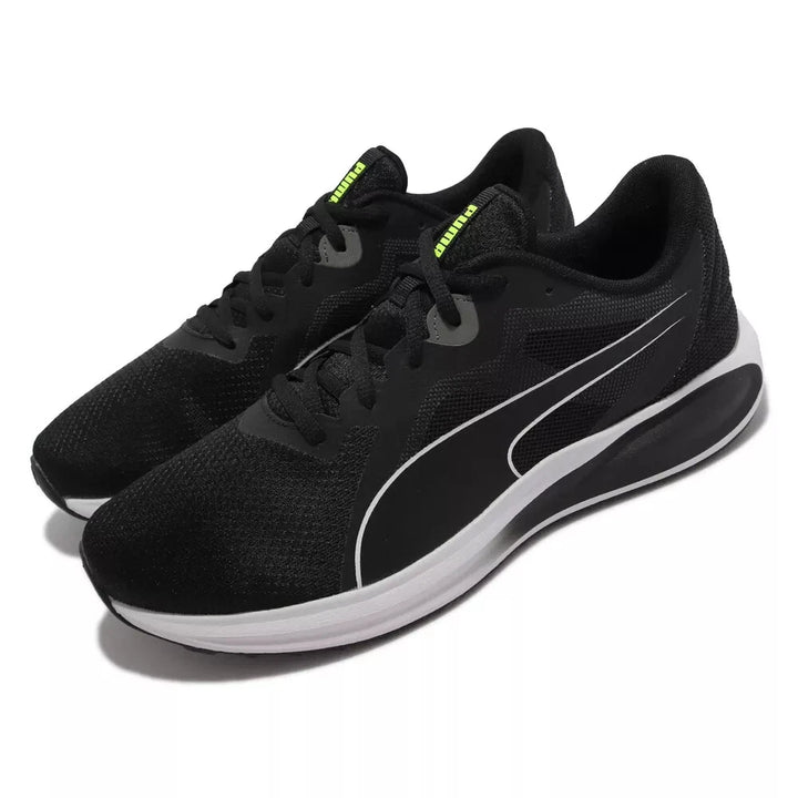 PUMA Twitch Runner Men's Running Shoes Black White – 376289-01 Sneakers