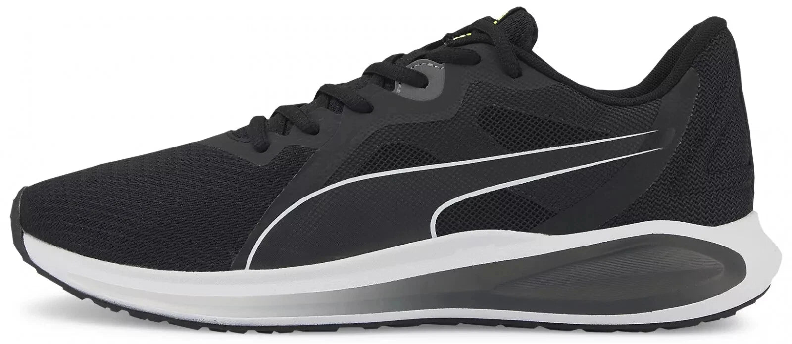PUMA Twitch Runner Men's Running Shoes Black White – 376289-01 Sneakers