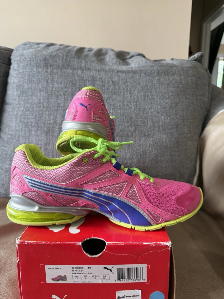PUMA Voltaic 5 Women's Athletic Sneakers – Lace-Up Low Top Shoes, Size 10