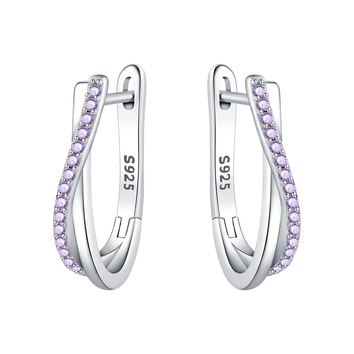 925 Sterling Silver Exquisite Multi-layer Ear Ring Jewelry Versatile Hoop Earrings For Women Jewelry Fine Birthday Party Gift