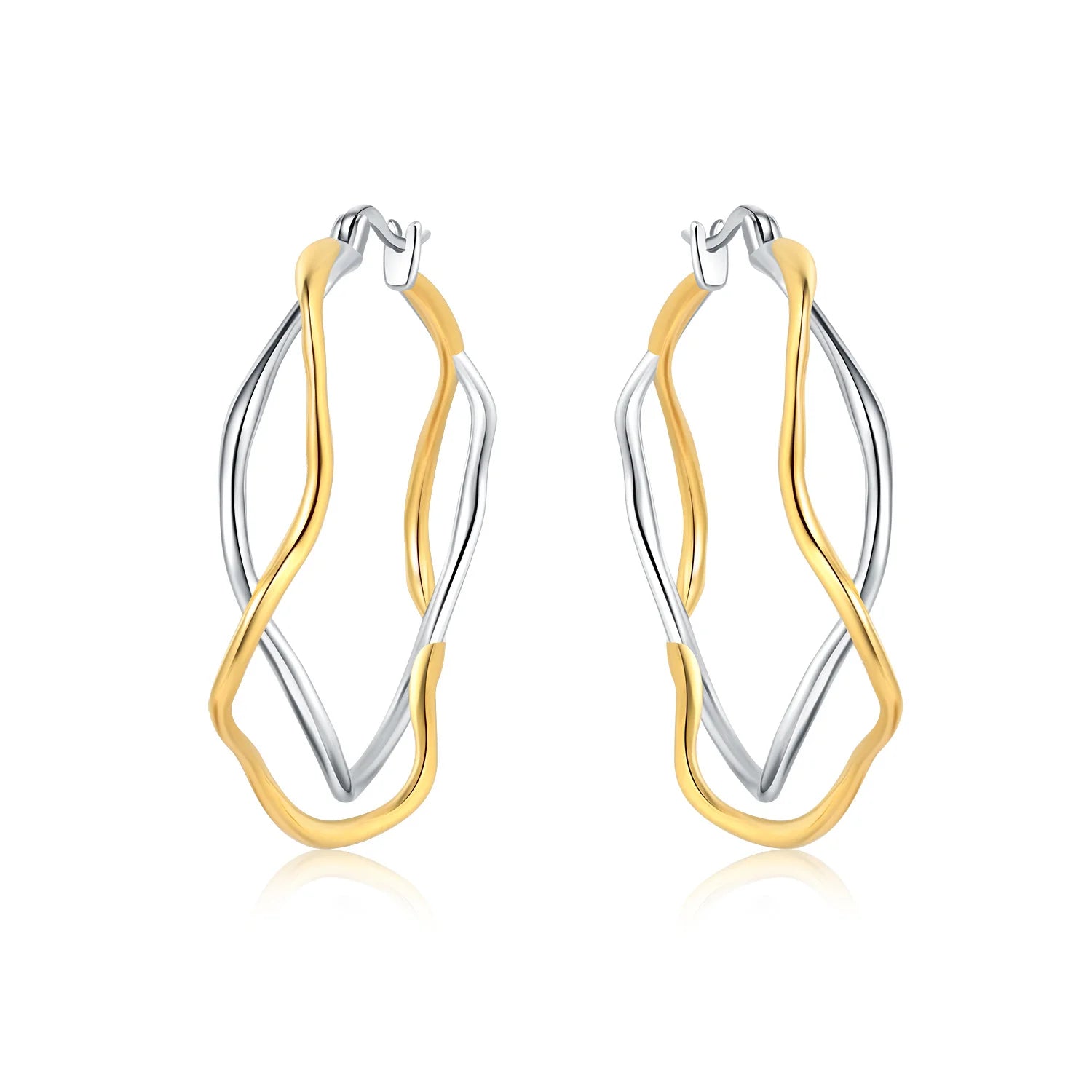 925 Sterling Silver Exquisite Multi-layer Ear Ring Jewelry Versatile Hoop Earrings For Women Jewelry Fine Birthday Party Gift