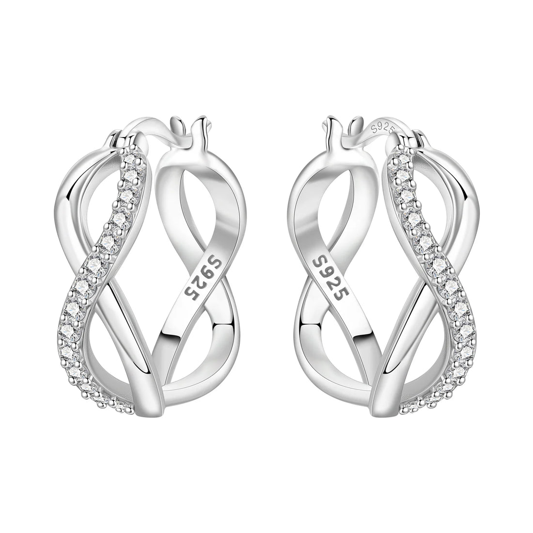 925 Sterling Silver Exquisite Multi-layer Ear Ring Jewelry Versatile Hoop Earrings For Women Jewelry Fine Birthday Party Gift