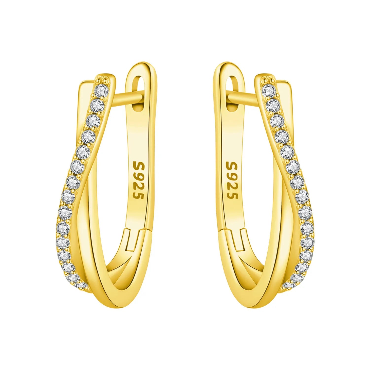 925 Sterling Silver Exquisite Multi-layer Ear Ring Jewelry Versatile Hoop Earrings For Women Jewelry Fine Birthday Party Gift