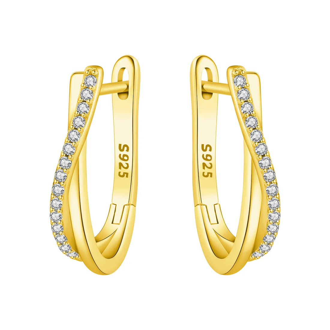 925 Sterling Silver Exquisite Multi-layer Ear Ring Jewelry Versatile Hoop Earrings For Women Jewelry Fine Birthday Party Gift