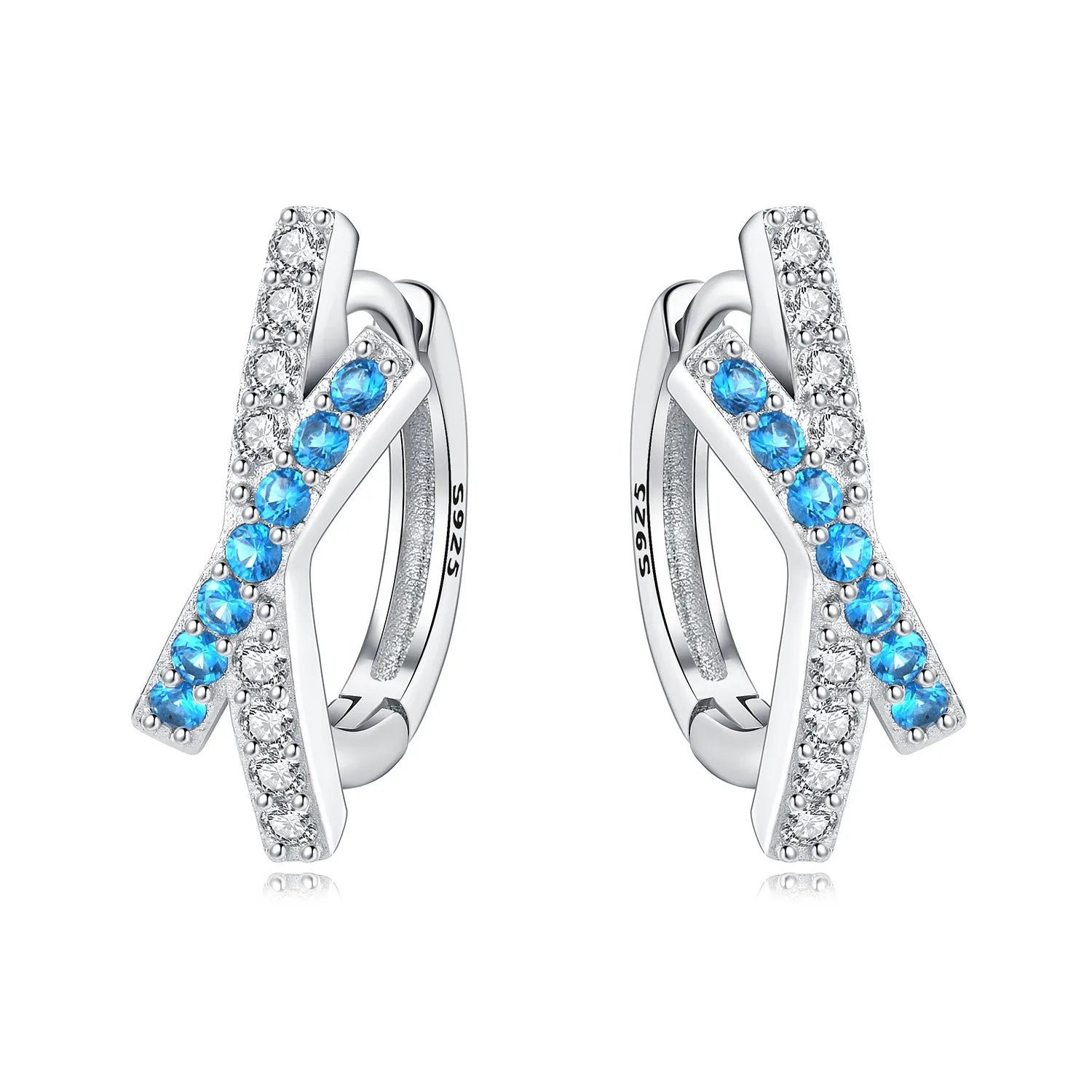 925 Sterling Silver Exquisite Multi-layer Ear Ring Jewelry Versatile Hoop Earrings For Women Jewelry Fine Birthday Party Gift