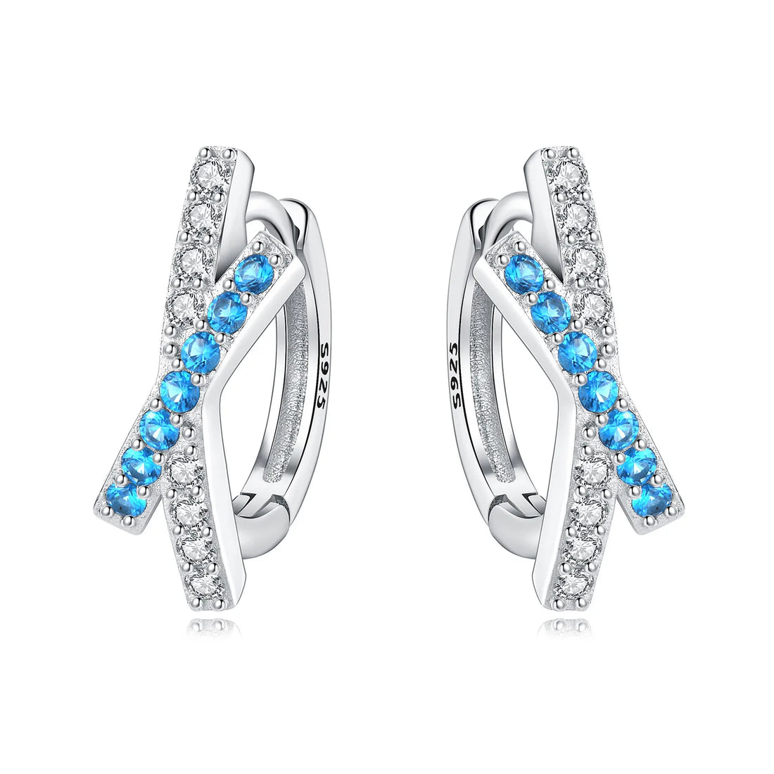 925 Sterling Silver Exquisite Multi-layer Ear Ring Jewelry Versatile Hoop Earrings For Women Jewelry Fine Birthday Party Gift