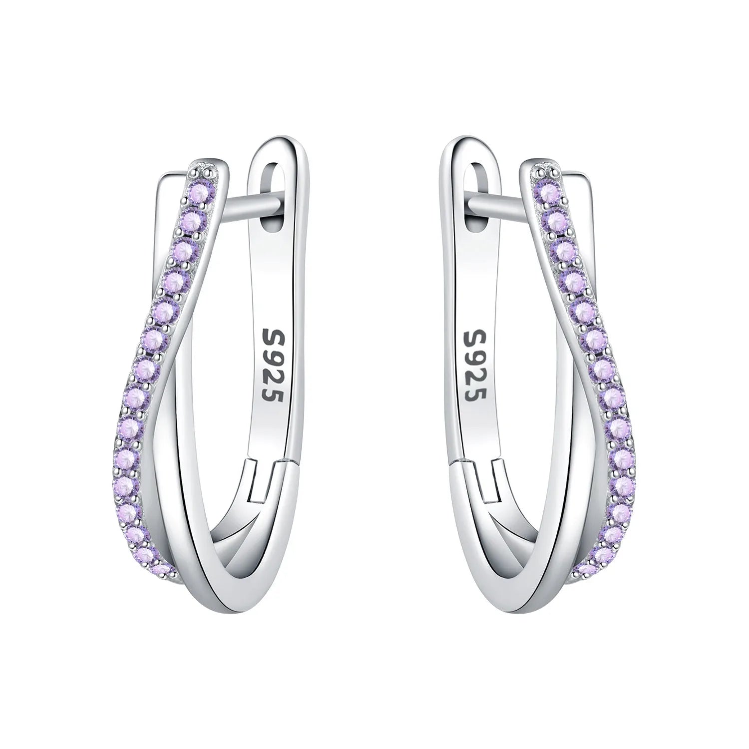 925 Sterling Silver Exquisite Multi-layer Ear Ring Jewelry Versatile Hoop Earrings For Women Jewelry Fine Birthday Party Gift