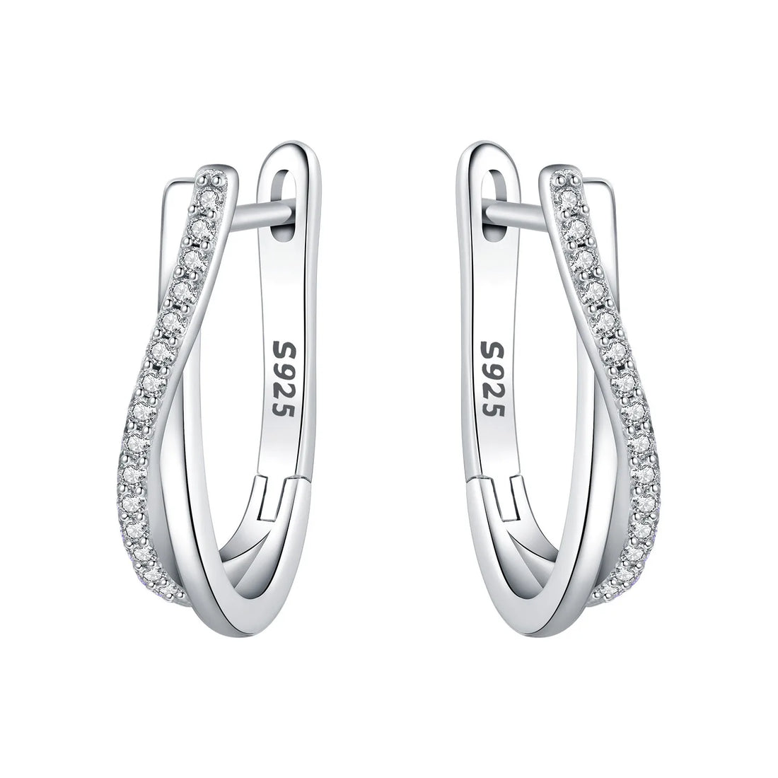 925 Sterling Silver Exquisite Multi-layer Ear Ring Jewelry Versatile Hoop Earrings For Women Jewelry Fine Birthday Party Gift
