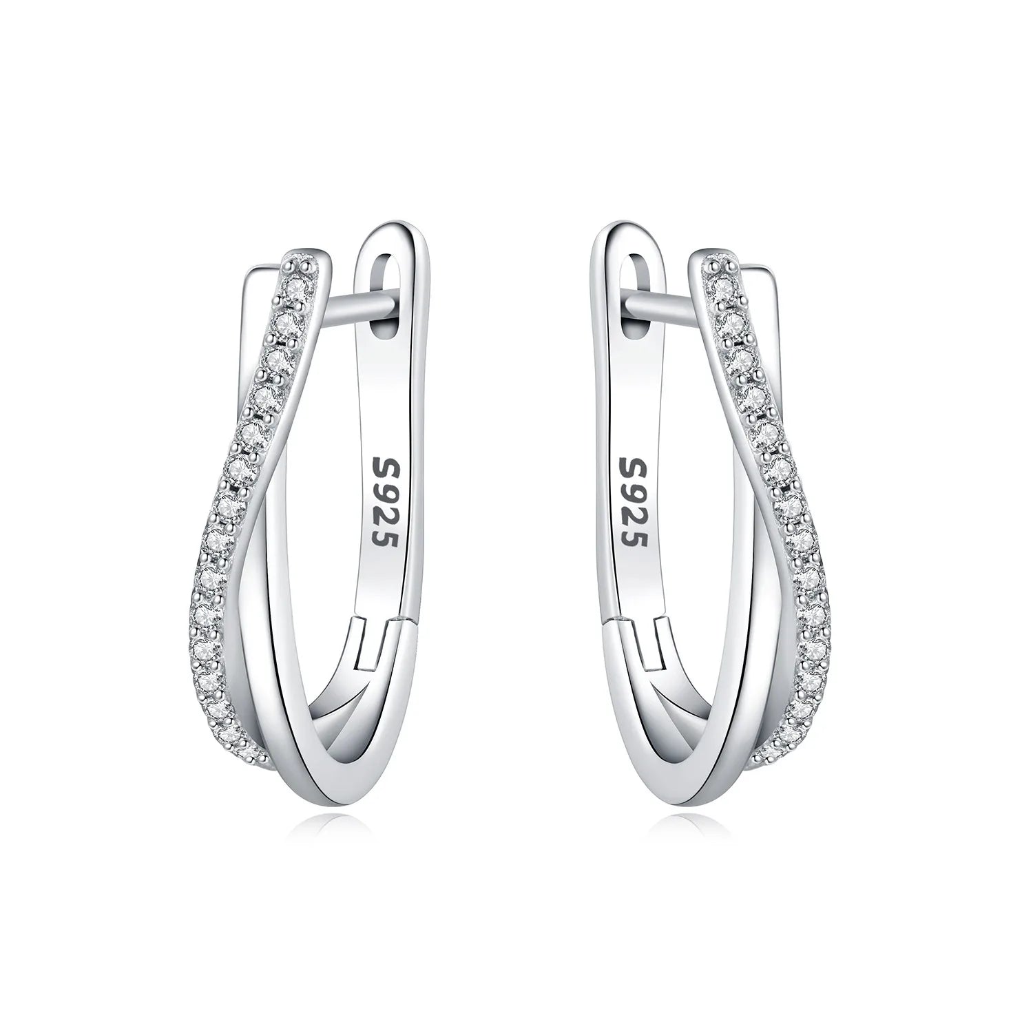 925 Sterling Silver Exquisite Multi-layer Ear Ring Jewelry Versatile Hoop Earrings For Women Jewelry Fine Birthday Party Gift