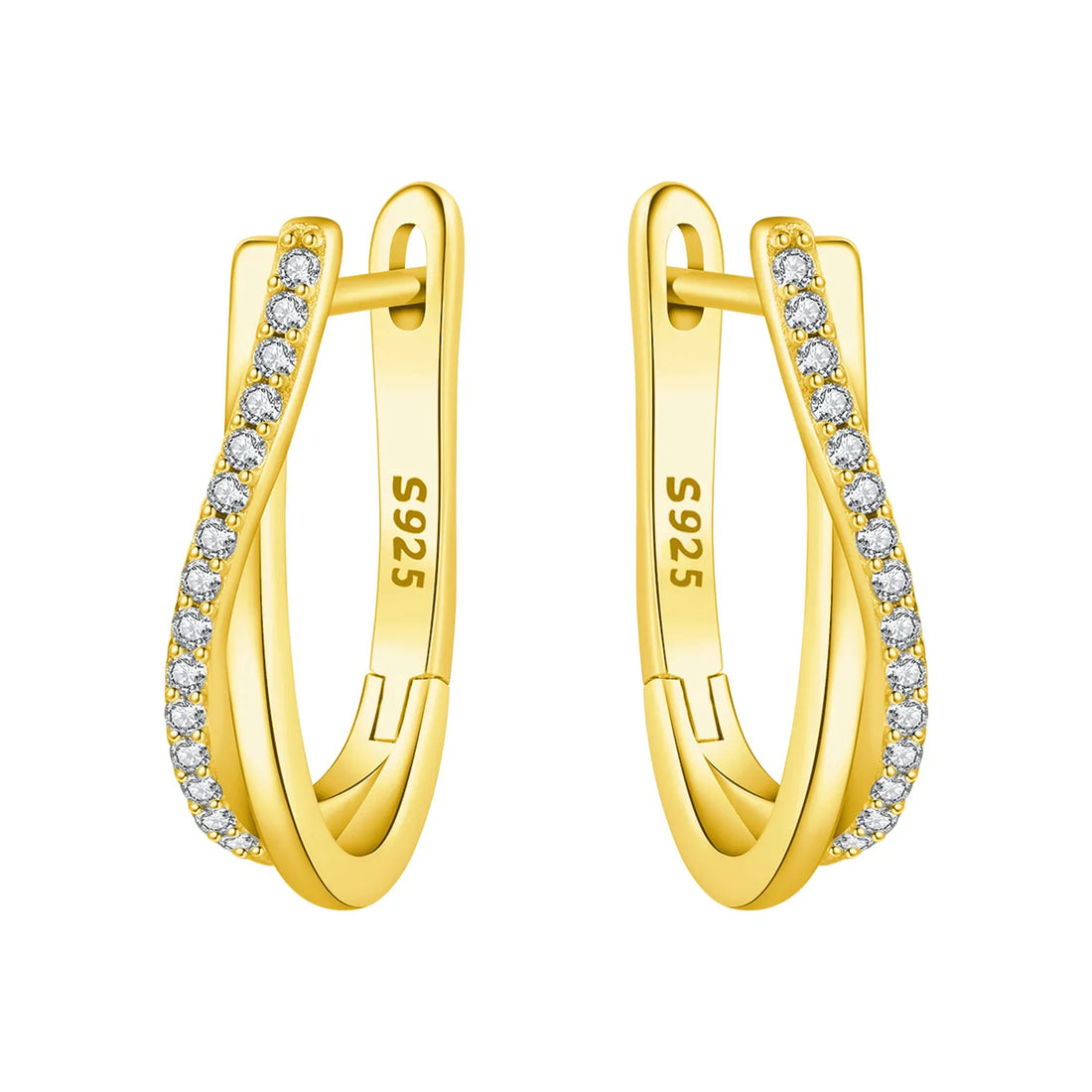925 Sterling Silver Exquisite Multi-layer Ear Ring Jewelry Versatile Hoop Earrings For Women Jewelry Fine Birthday Party Gift