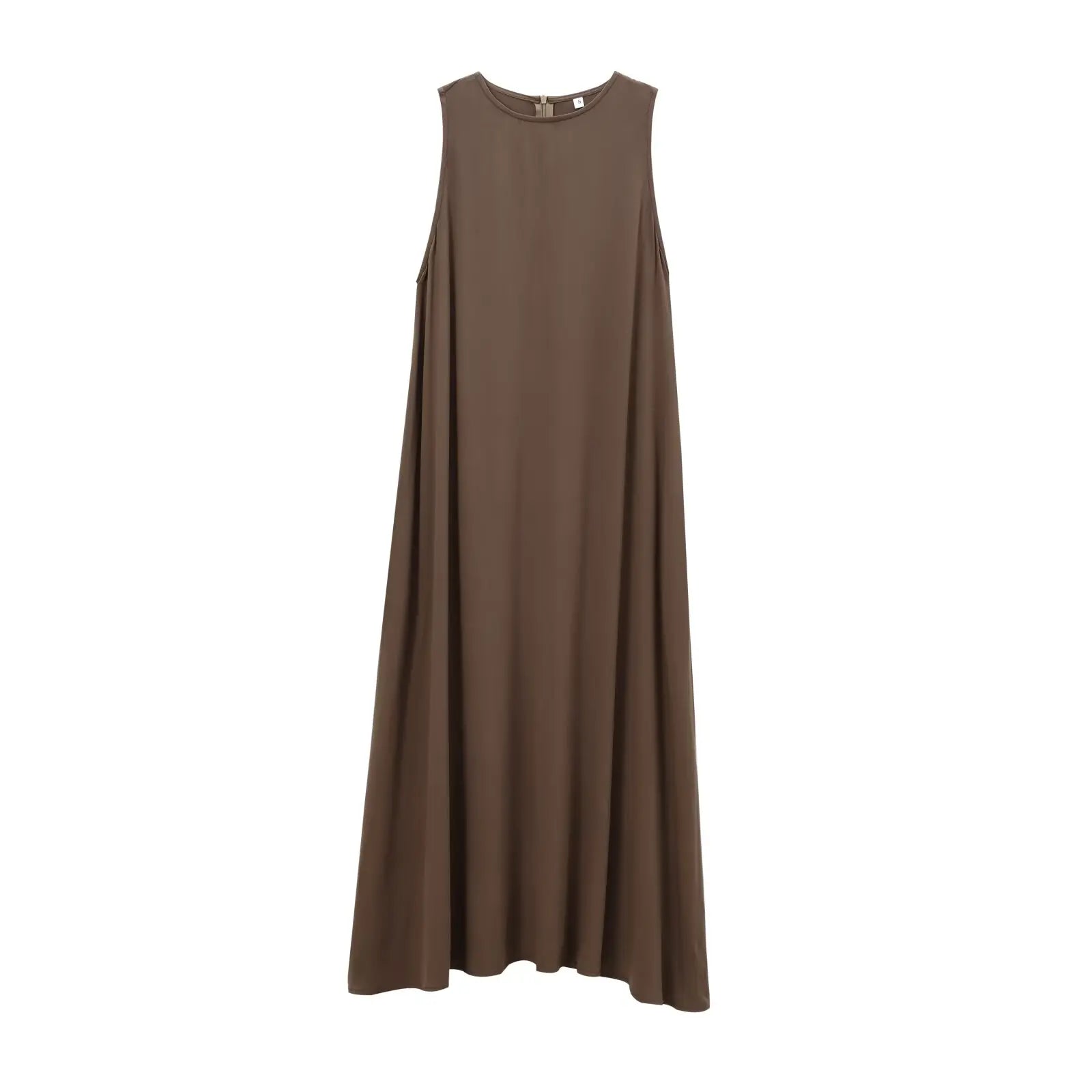 Women's Sexy Ruffle Maxi Dress Square Neck High Slit