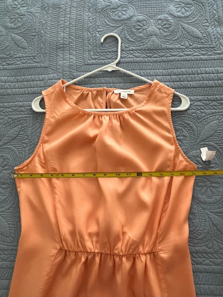 Women's BEACHLUNCHLOUNGE Peach Sleeveless Ruched Waist Dress Size S NWT
