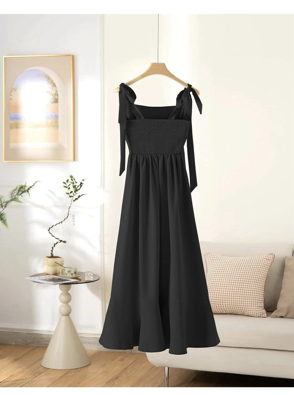 Women's Boho Flowy Side Split Summer Beach Party Sundress Medium
