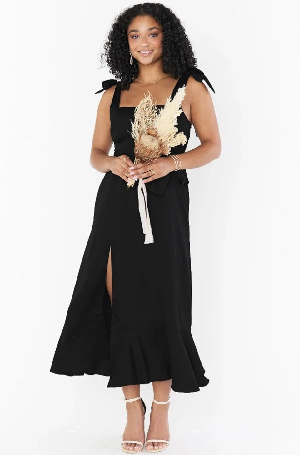 Women's Boho Flowy Side Split Summer Beach Party Sundress Medium