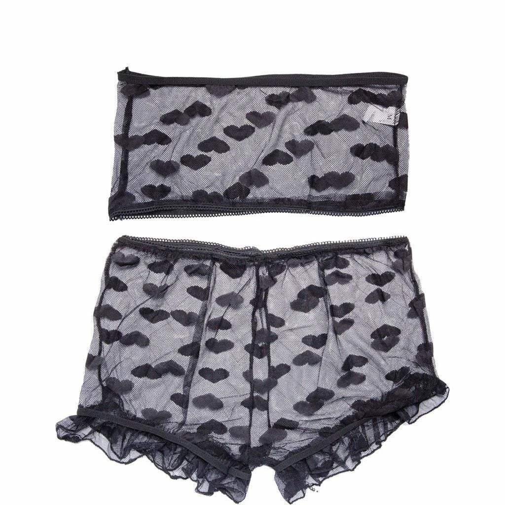 Women's Lace Babydoll Lingerie Bra G-String Nightwear Set