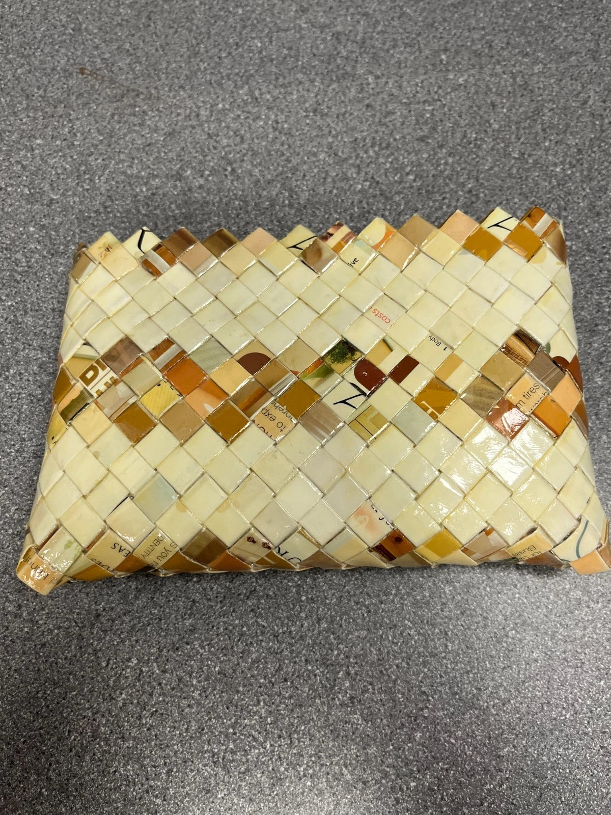 Women's Recycled Materials Clutch Handbag – Artistic Designer Purse