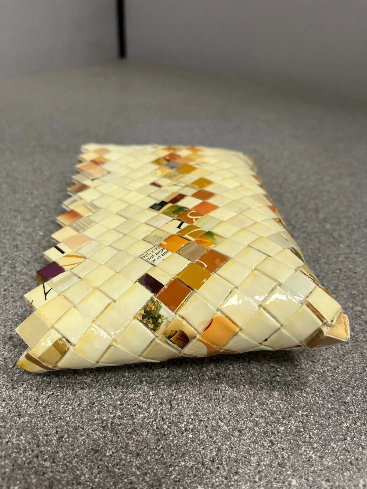 Women's Recycled Materials Clutch Handbag – Artistic Designer Purse