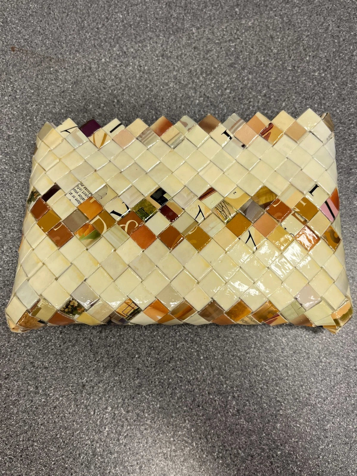 Women's Recycled Materials Clutch Handbag – Artistic Designer Purse